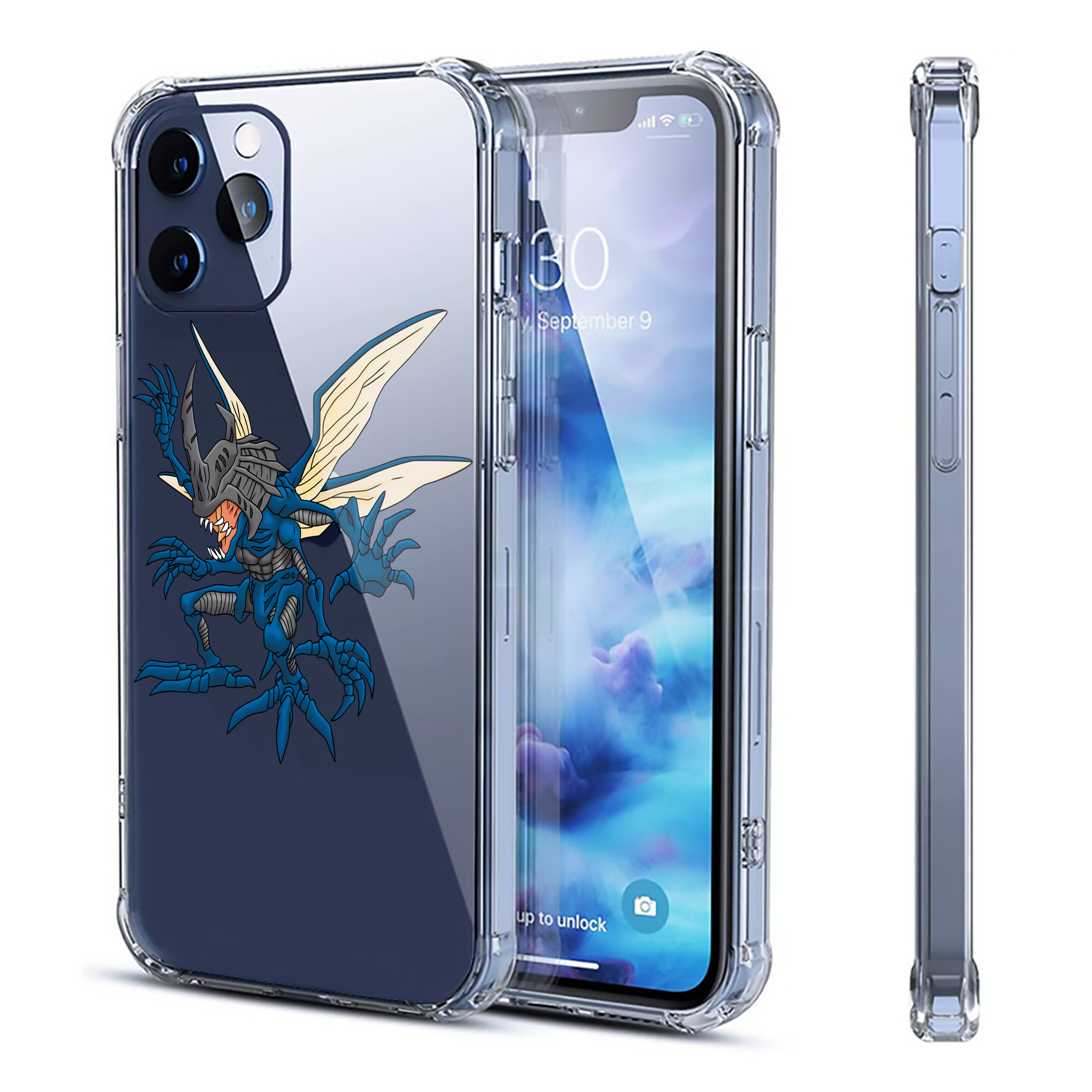 （画像用） Digimon デジタルモンスター/デジモン 【iPhone 12シリーズ対応】透明スマホケース（クリアソフトケース）